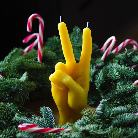 Candle Hand Peace Candle - Agof Store