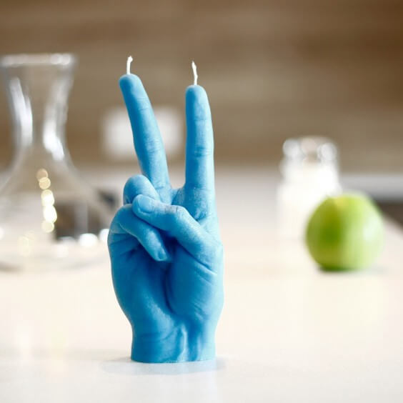Peace candela Candle Hand - Agof Store
