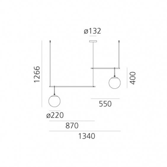 Artemide Nh S3 2arm Pendelleuchte - Agof Store