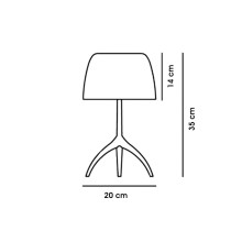 Lumiere 30th Piccola Lampada da tavolo Foscarini - Agof Store