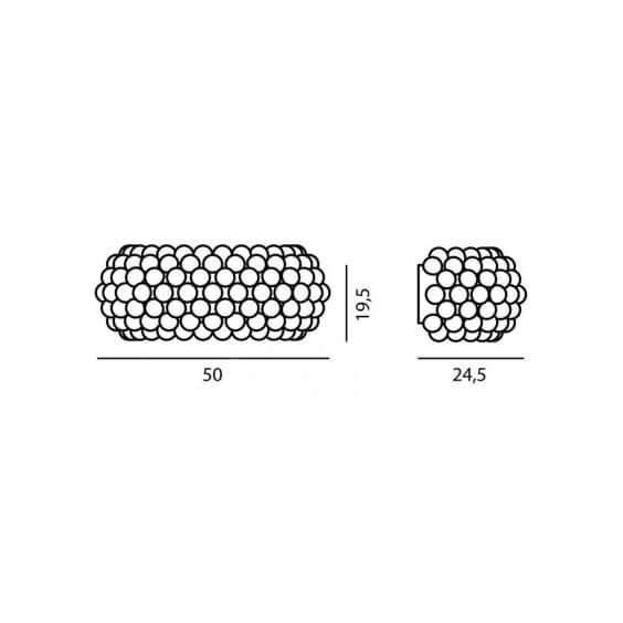 Foscarini Caboche Plus Media R7s wall lamp - Agof Store