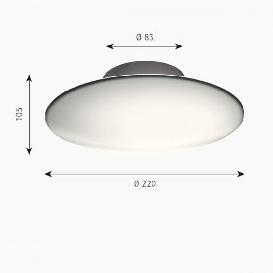 AJ Eklipta 22 LED Lampada da parete soffitto Louis Poulsen - Agof Store