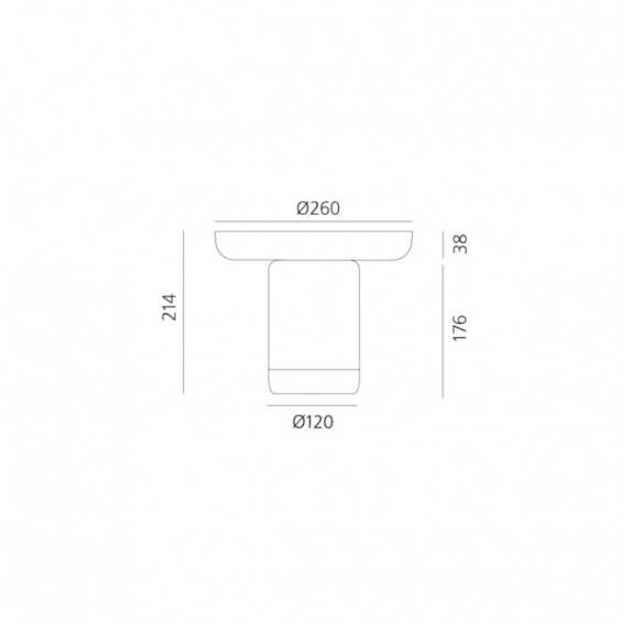 Artemide Bontà Plate table lamp - Agof Store