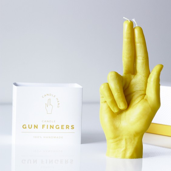 Candle Hand Gun Fingers Candle - Agof Store