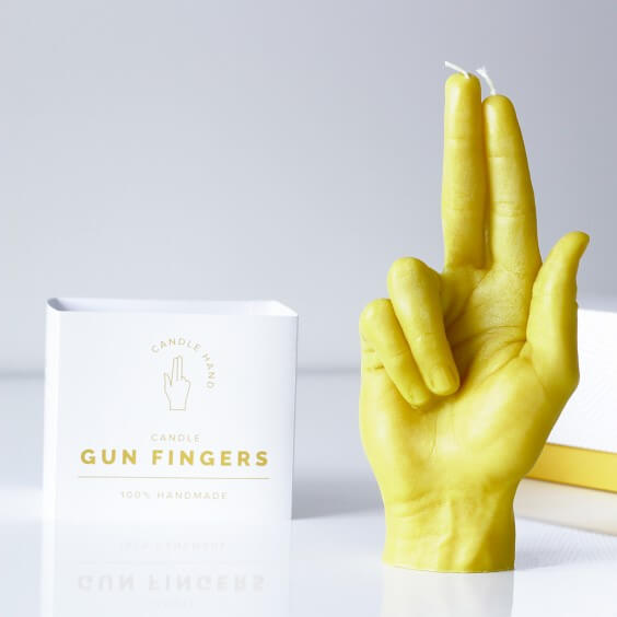 Candle Hand Gun Fingers Kerze - Agof Store