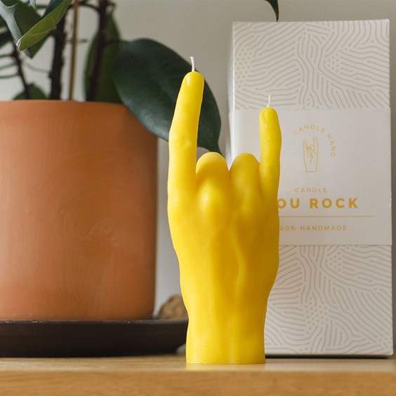 Candle Hand You Rock! Candle - Agof Store