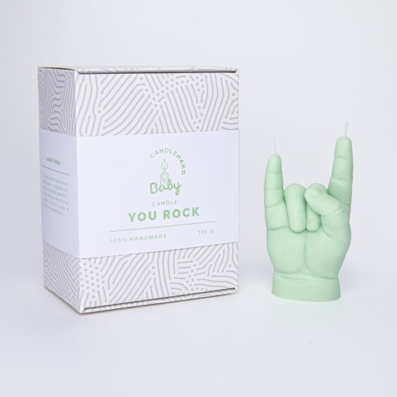 Candle Hand You Rock! Baby Kerze - Agof Store