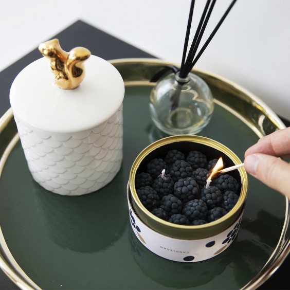 Candle Hand Cinnamon Blackberry Candle - Agof Store