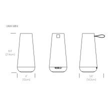 Uma mini Lampada portatile con speaker Pablo - Agof Store