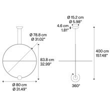 Elara Large Lampada a sospensione Lodes - Agof Store