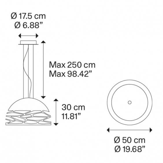 Lodes Kelly Small Dome 50 pendant lamp - Agof Store