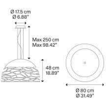 Kelly Large Dome 80 Lampada a sospensione Lodes - Agof Store