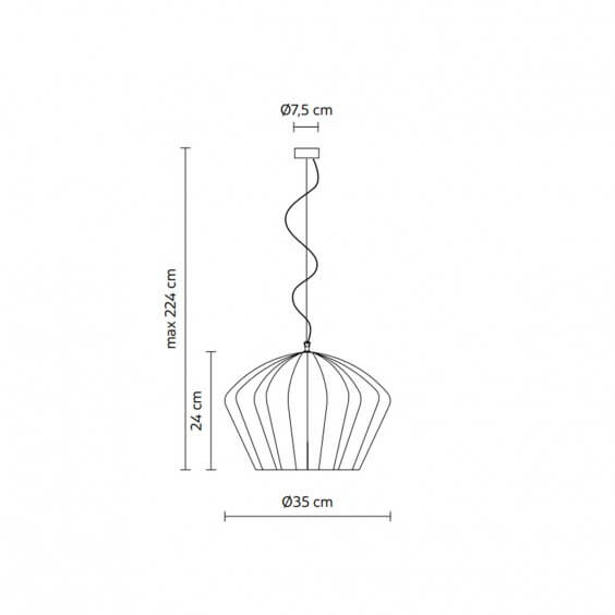 Sahara Ø 35 cm Lampada a sospensione Karman - Agof Store