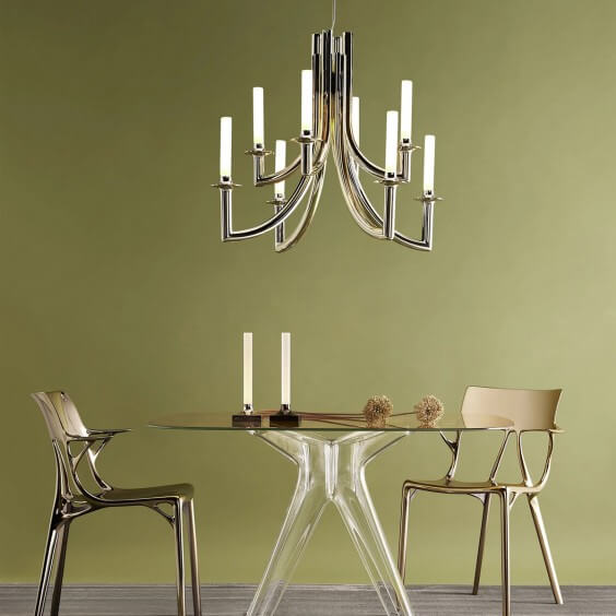 Khan Metallizzata lampada a sospensione Kartell - Agof Store