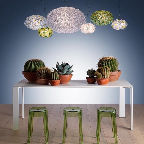 Bloom S2 Metallizzata lampada a sospensione Kartell - Agof Store