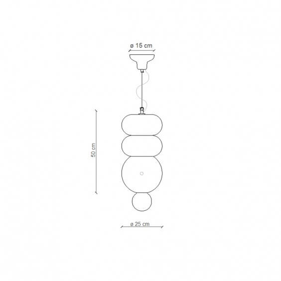 BumBum C2753 Lampada a sospensione Ferroluce - Agof Store