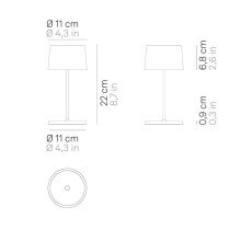 Zafferano Olivia Mini Pro table lamp - Agof Store