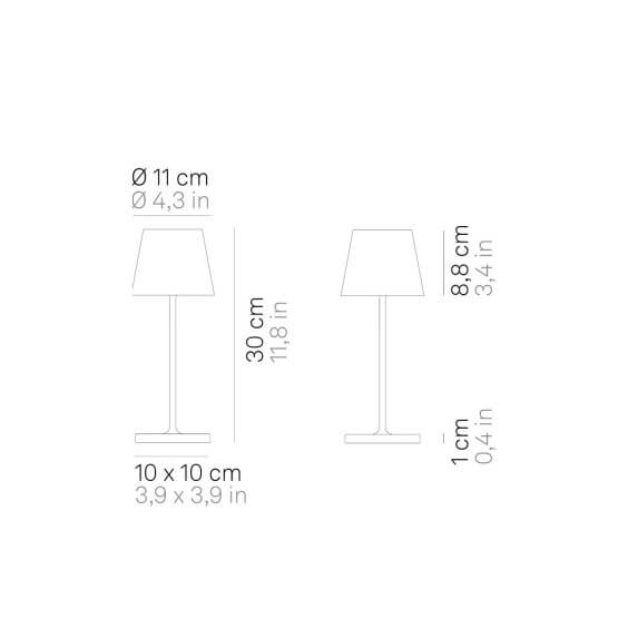 Zafferano Poldina Mini Pro table lamp - Agof Store
