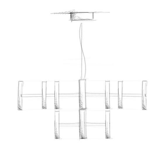 Linea Light Perla 9 Pendelleuchte - Agof Store