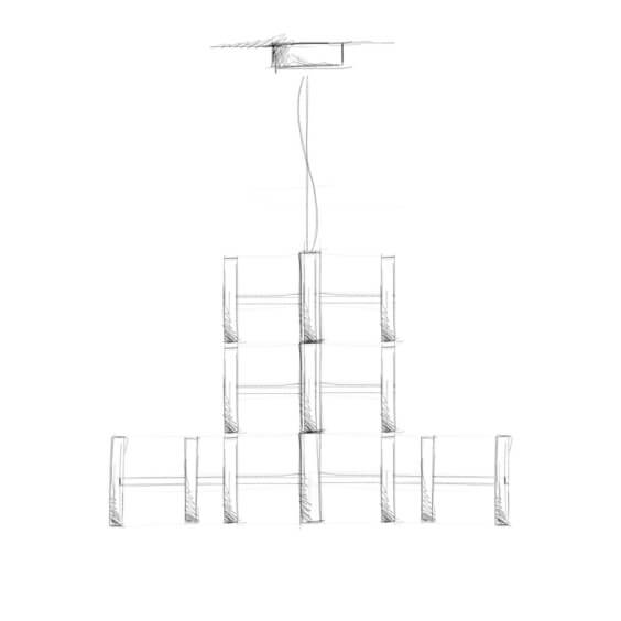 Linea Light Perla 12 Pendelleuchte - Agof Store