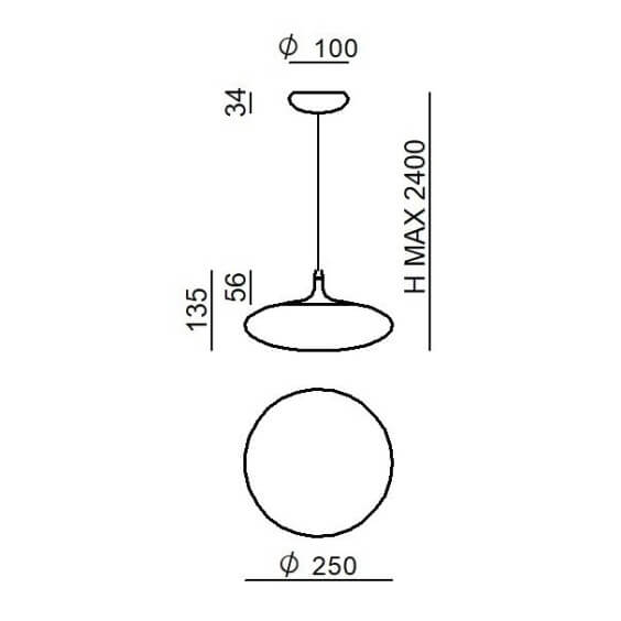 Linea Light Squash pendant lamp - Agof Store