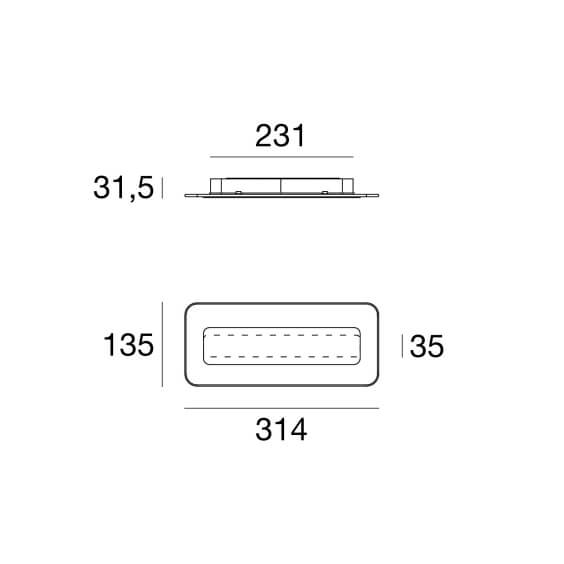 Linea Light Antille Wand- Deckenleuchte - Agof Store
