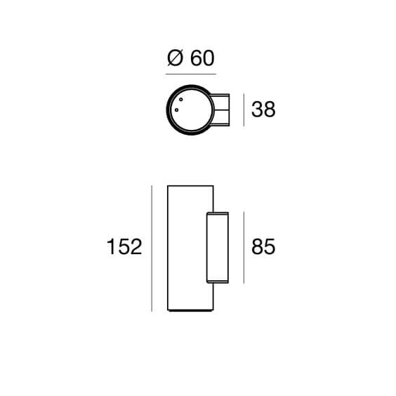 Birba Lampada da parete Linea Light - Agof Store