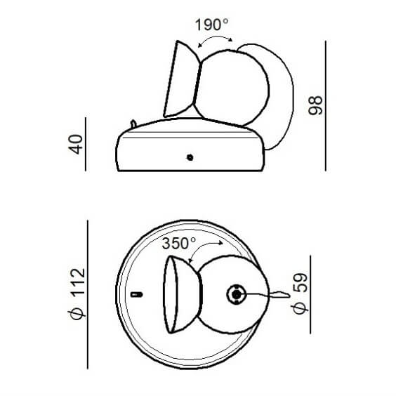Duck Lampada da parete Linea Light - Agof Store