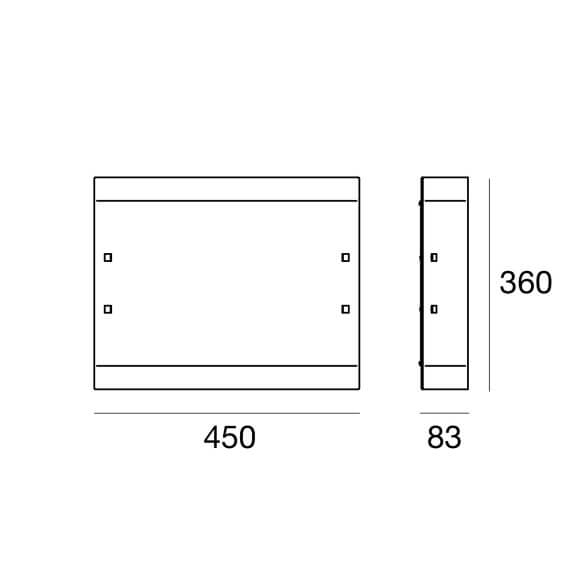 Mille Lampada da parete soffitto Linea Light - Agof Store