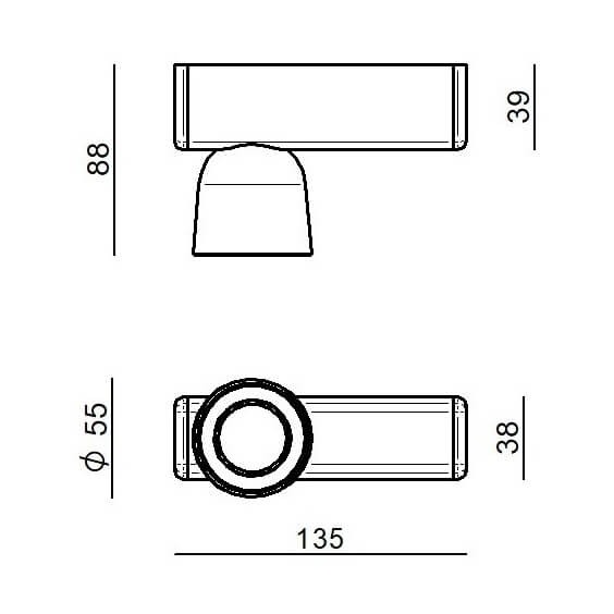 Minion Lampada da parete soffitto Linea Light - Agof Store