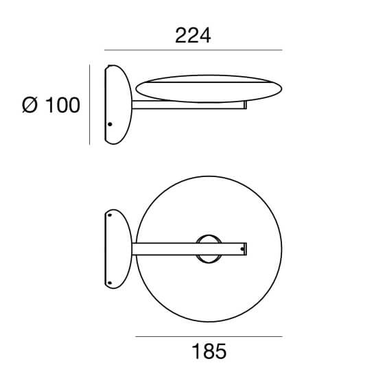 Linea Light Sinfonia Vivaldi wall lamp - Agof Store
