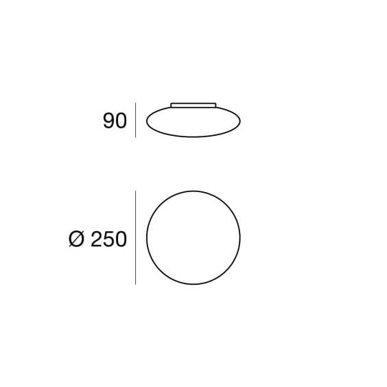 Linea Light Squash wall ceiling lamp - Agof Store