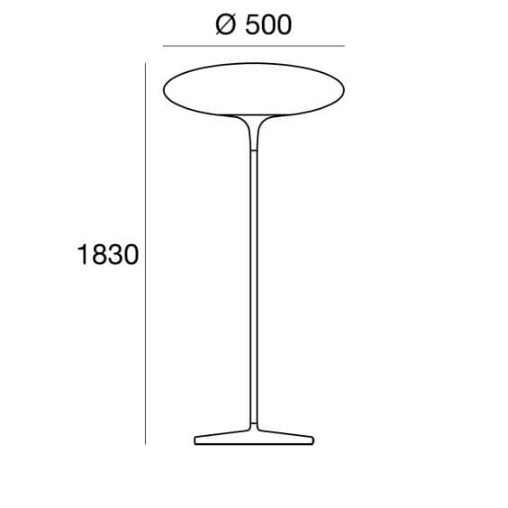 Squash Lampada da terra Linea Light - Agof Store