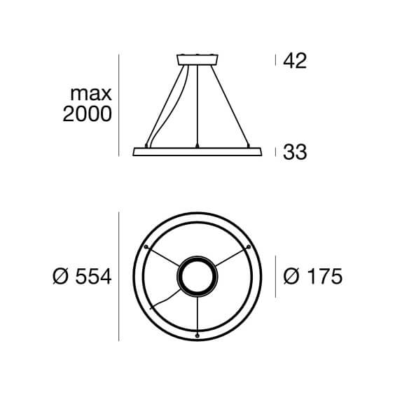 Linea Light Lira C outdoor pendant lamp - Agof Store