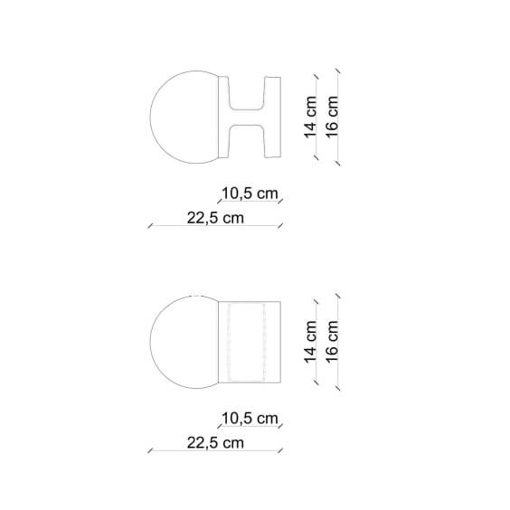 Ferroluce Habea C2782 Wandleuchte - Agof Store