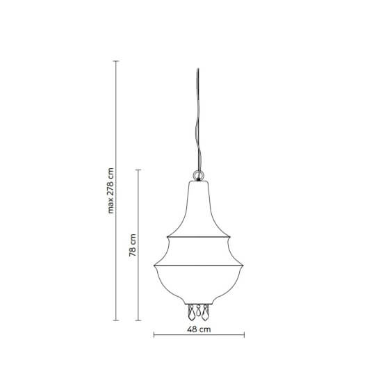 Lady D Lampada a sospensione outdoor Karman - Agof Store