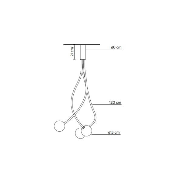 Karman Moony 3 wall ceiling lamp - Agof Store