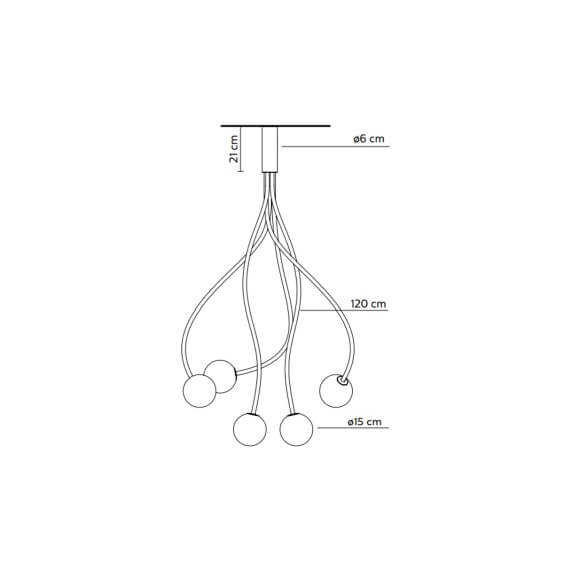 Karman Moony 5 wall ceiling lamp - Agof Store
