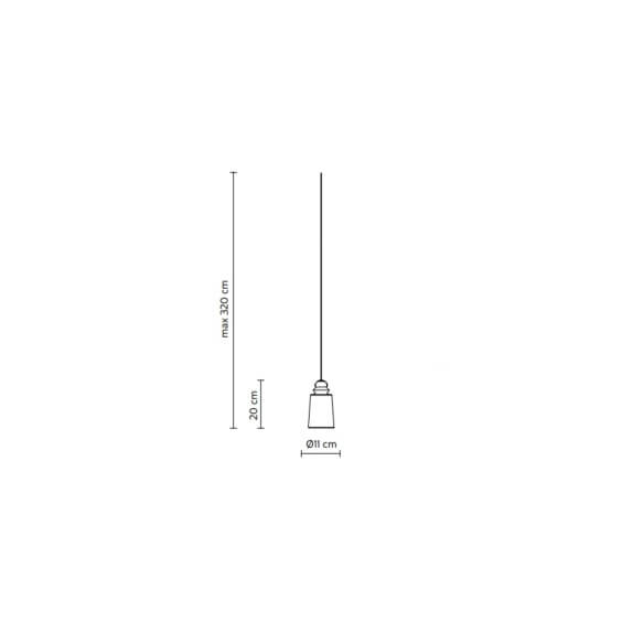 Alibaglass H.20 cm Lampada a sospensione Karman - Agof Store