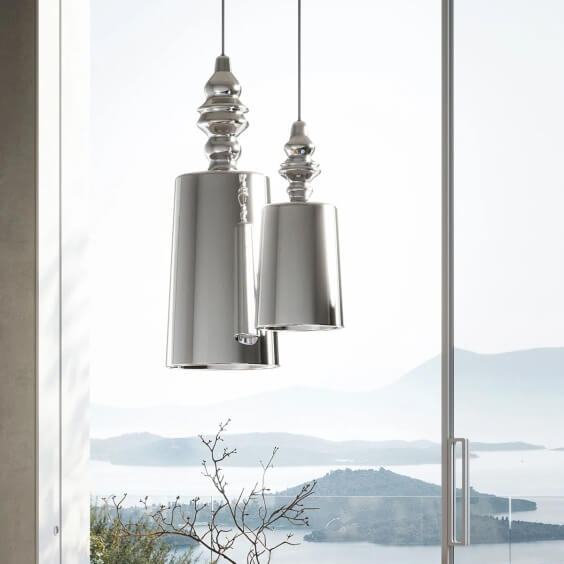 Alibaglass H.41 cm Lampada a sospensione Karman - Agof Store