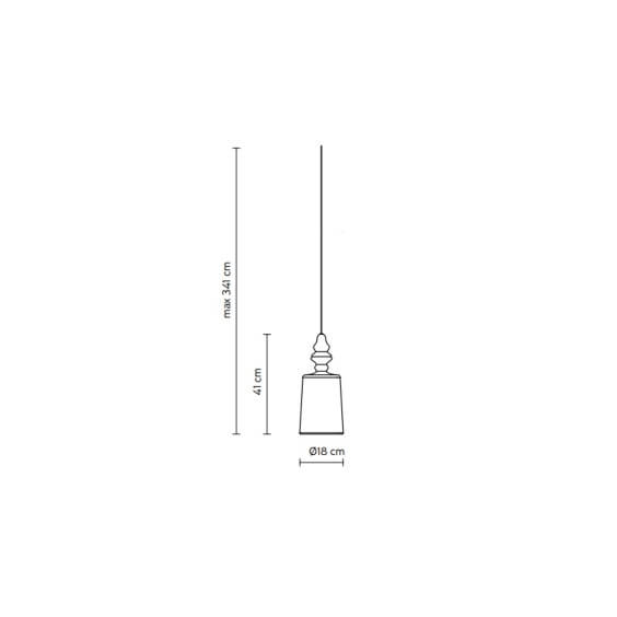 Alibaglass H.41 cm Lampada a sospensione Karman - Agof Store