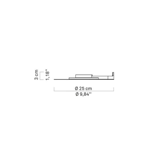 Millimetro Lampada da parete LucePlan - Agof Store