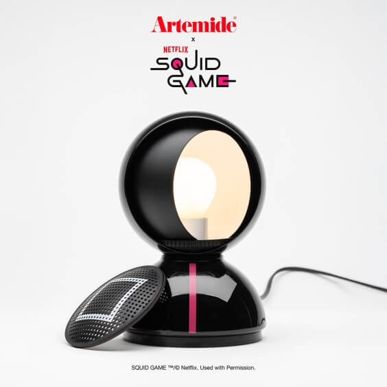 Eclisse x Squid Game - Black Officier Lampada da tavolo Artemide - Agof Store