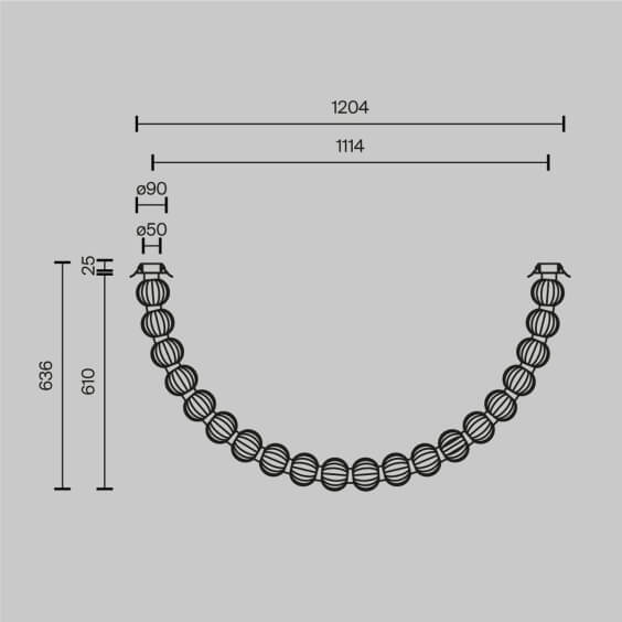 Amulet 8 Lampada a sospensione Maytoni - Agof Store