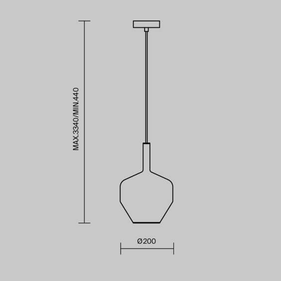 Maytoni Duality Ø 20 cm Pendelleuchte - Agof Store