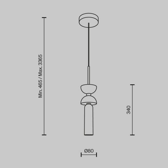 Kyoto H.34 cm Lampada a sospensione Maytoni - Agof Store