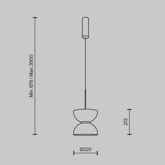 Kyoto H.21 cm Lampada a sospensione Maytoni - Agof Store