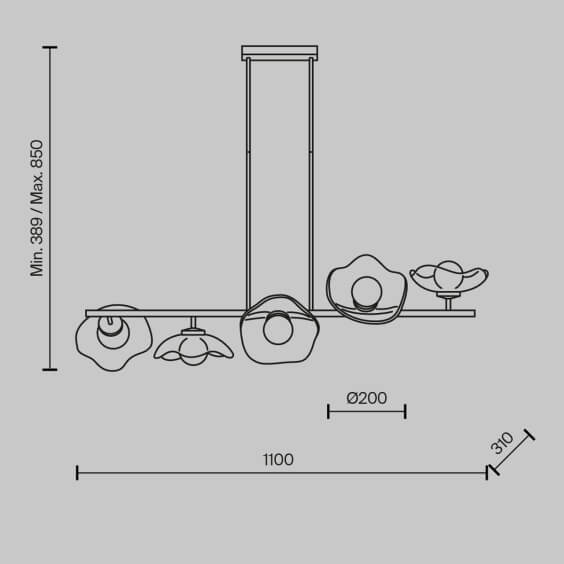 Miracle Horizontal Lampada a sospensione Maytoni - Agof Store