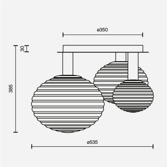 Maytoni Reels 3 wall ceiling lamp - Agof Store