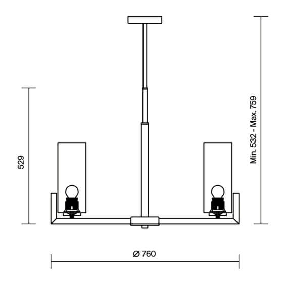 Fortano Ø 76 cm Lampada a sospensione Maytoni - Agof Store